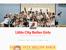 Tablet Screenshot of littlecityrollergirls.com